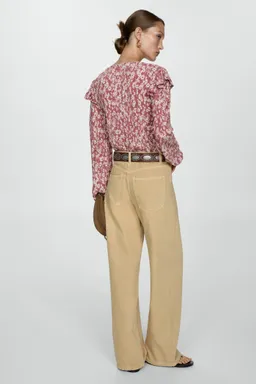 Blusa estampada volantes de Mango en Blusas para argentina