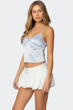 Musculosa imani efecto satén de Edikted en Tops para argentina