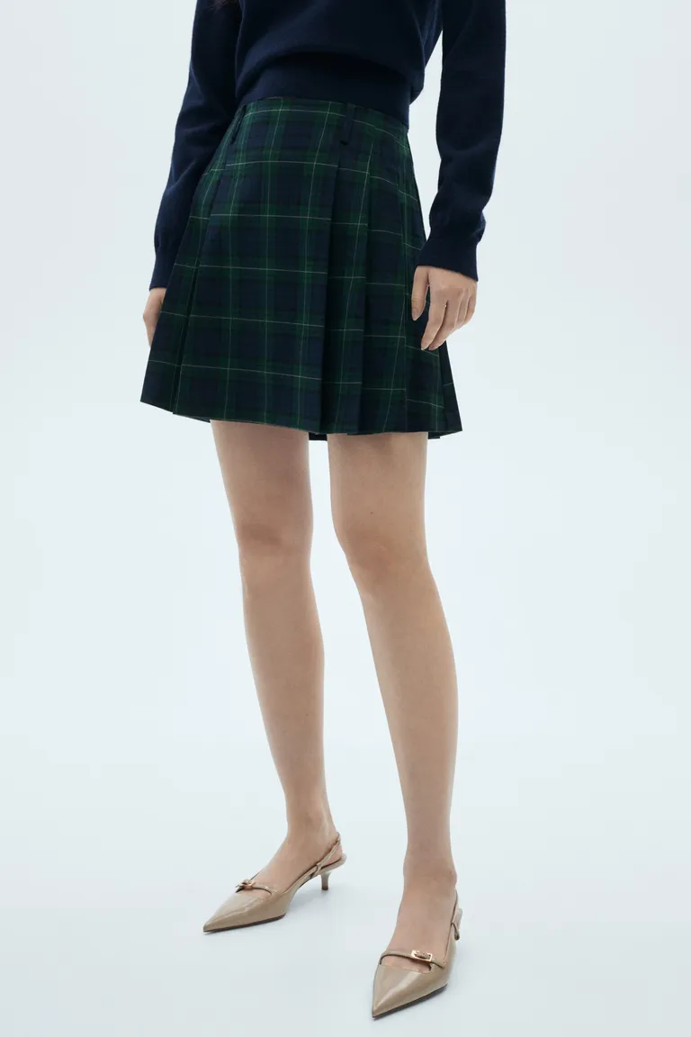 Falda tablas raya diplomática de Mango en Faldas para argentina