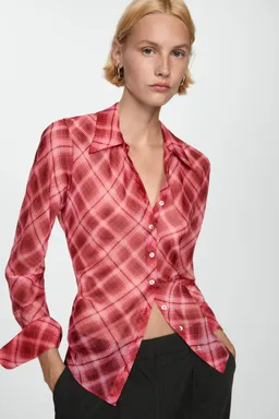 Camisa estampada cuadros de Mango en Camisas para argentina