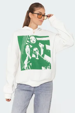 Buzo con capucha mono print de Edikted en Buzos y Sweaters para argentina