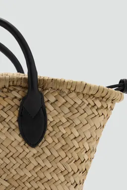 Capazo pequeño fibra natural de Mango en Bolsos y Carteras para argentina