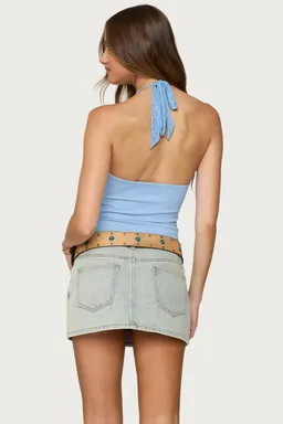 Top halter jordie encaje de Edikted en Tops para argentina