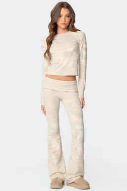 Leggings acampanados rayas kaeli de Edikted en Pantalones para argentina
