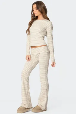 Leggings acampanados rayas kaeli de Edikted en Pantalones para argentina
