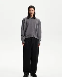 Sweater roto efecto lavado de Bershka en Buzos y Sweaters para argentina