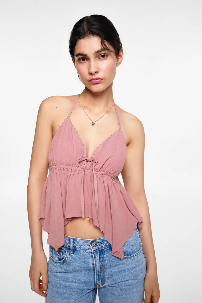 Top tirantes lazo de Mango Teen en Tops para argentina