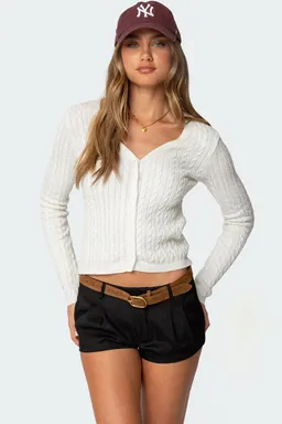 Cardigan odelia punto trenzado de Edikted en Buzos y Sweaters para argentina