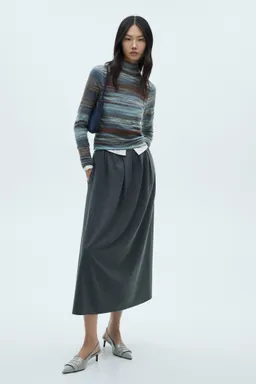 Sweater rayado cuello alto de Mango en Buzos y Sweaters para argentina