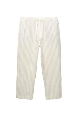 Pantalón jogger rayas lino de Pull&Bear en Pantalones para argentina