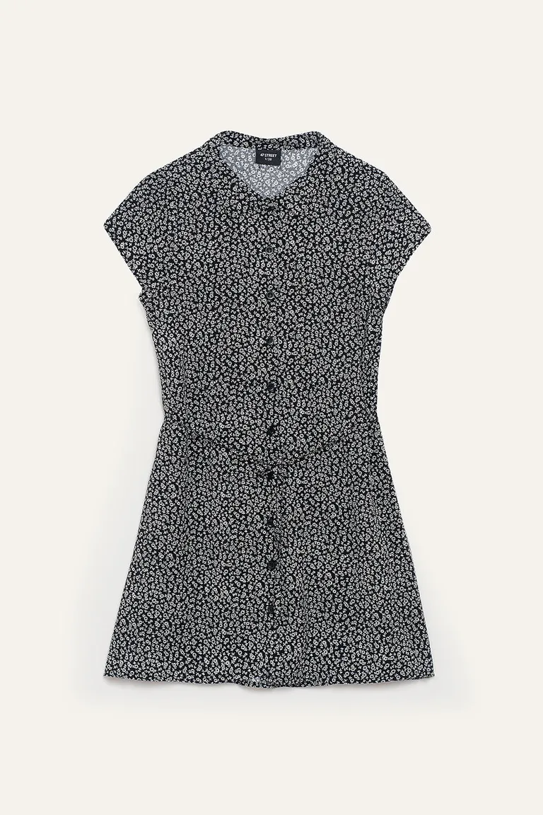 Vestido corto estampado con flores, de estilo femenino y casual de 47 Street en Vestidos para argentina