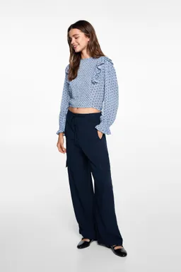 Blusa estampada volantes de Mango Teen en Blusas para argentina