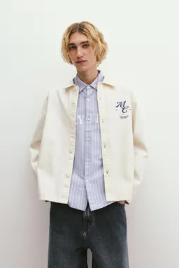 Sobrecamisa algodón con parche de Pull&Bear en Camisas para argentina