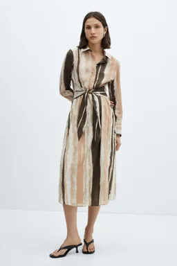Vestido camisero tiedye lazo de Mango en Vestidos para argentina