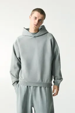 Sudadera capucha interlock lavada de Pull&Bear en Buzos y Sweaters para argentina
