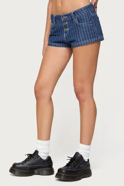 Shorts denim rayas hanson de Edikted en Shorts para argentina