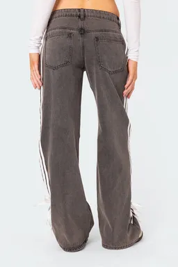 Jeans tiro bajo cintas de Edikted en Pantalones para argentina