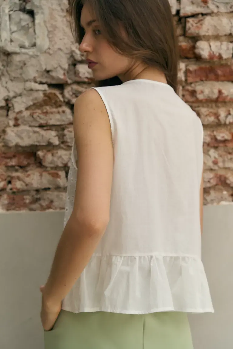 Blusa con Volados de Lemmon en Blusas para argentina