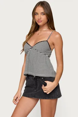 Top babydoll rayado orietta de Edikted en Tops para argentina