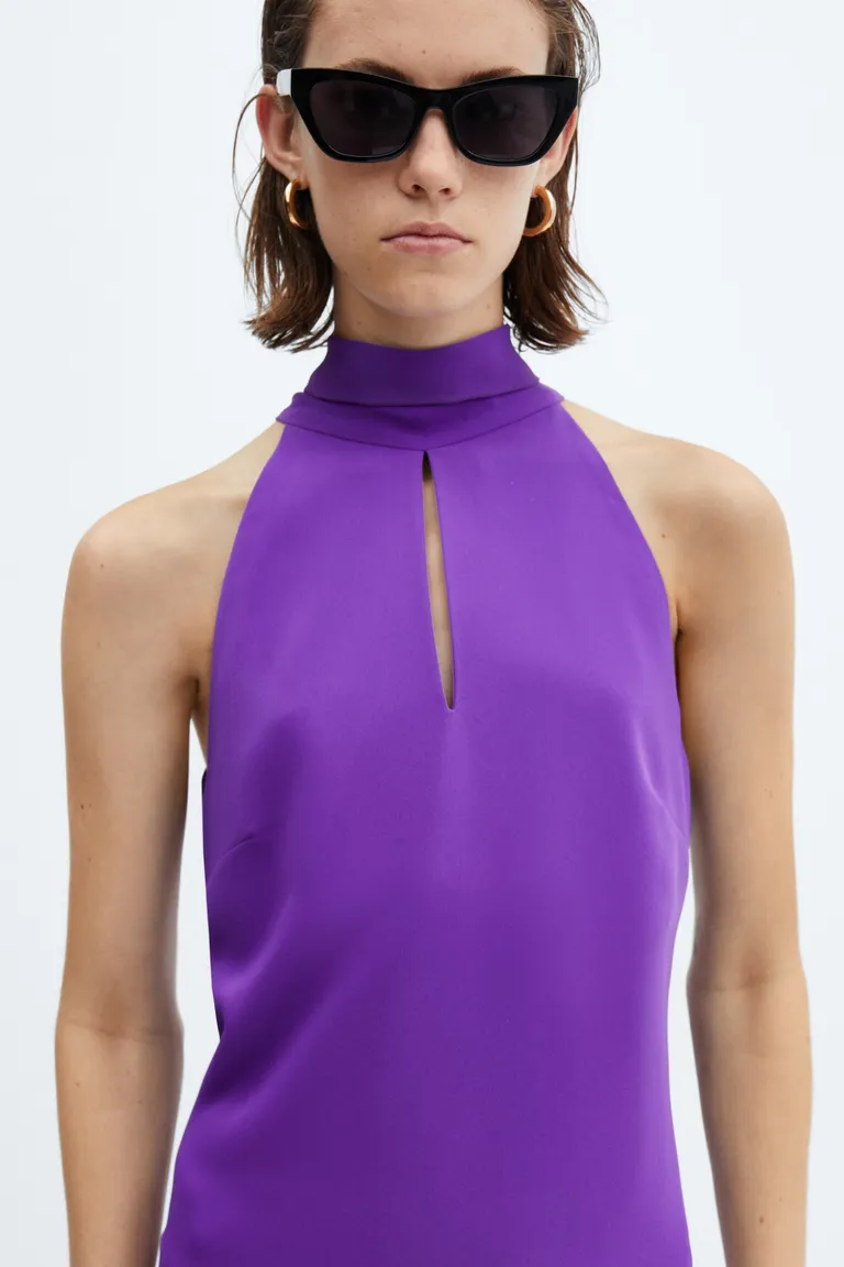 Vestido halter con lazo de Mango en Vestidos para argentina