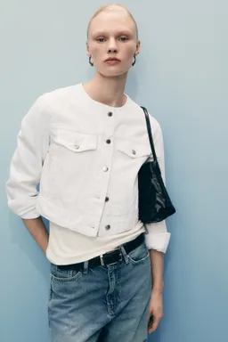 Chaqueta vaquera crop de Mango en Chaquetas para argentina