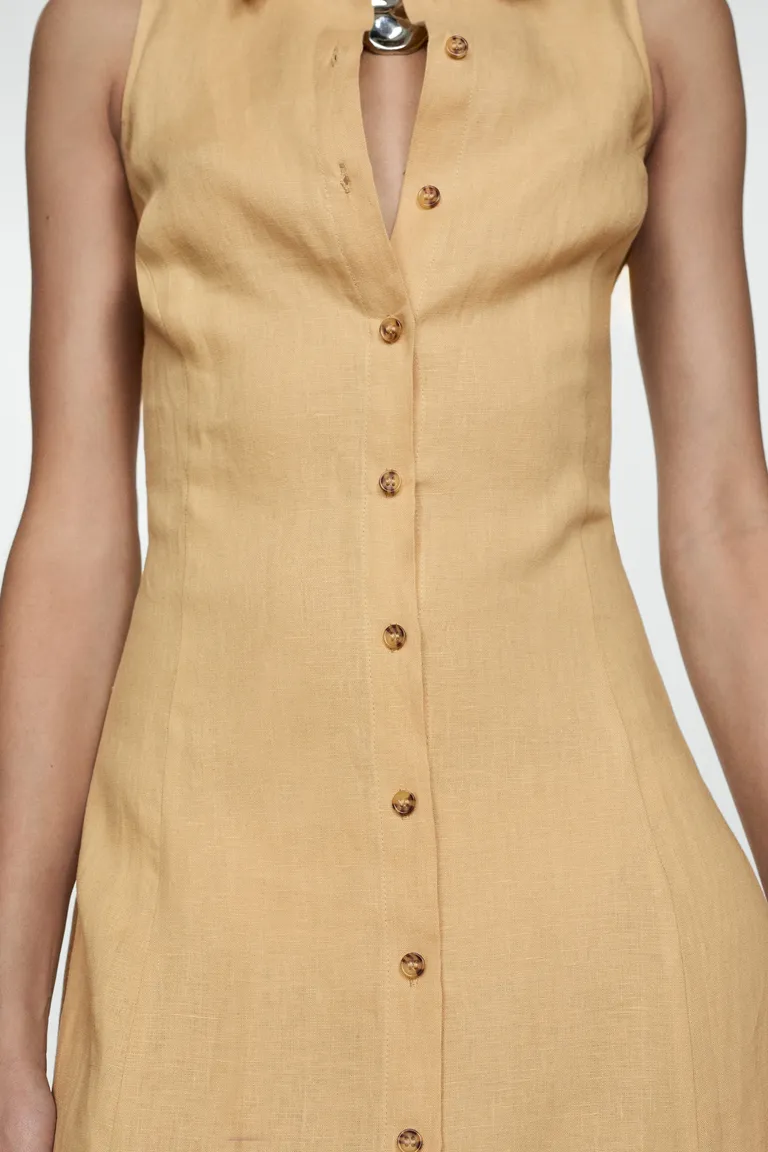 Vestido camisero lino de Mango en Vestidos para argentina