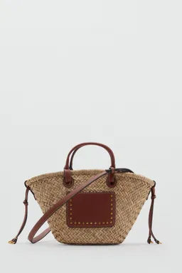 Capazo pequeño fibra natural de Mango en Bolsos y Carteras para argentina