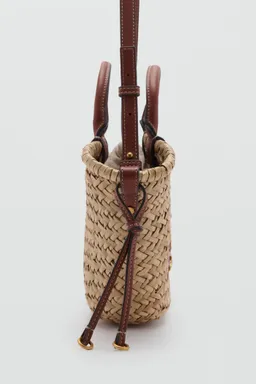 Capazo pequeño fibra natural de Mango en Bolsos y Carteras para argentina