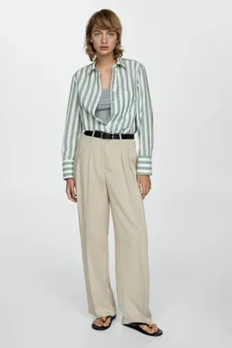 Camisa algodón rayas de Mango en Camisas para argentina
