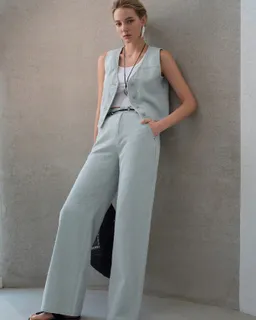 Jeans rectos bolsillos sesgados de Motf en Pantalones para argentina