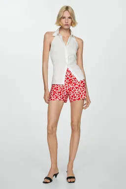 Shorts floral corte recto de Mango en Shorts para argentina