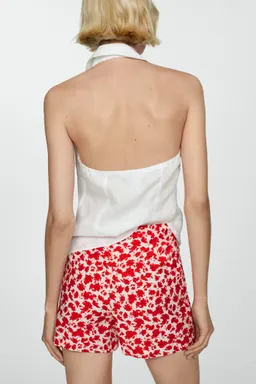 Shorts floral corte recto de Mango en Shorts para argentina