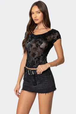 Top malla con encaje de Edikted en Tops para argentina