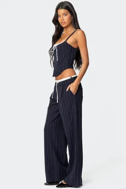 Pantalones rayas cutout ajustable de Edikted en Pantalones para argentina