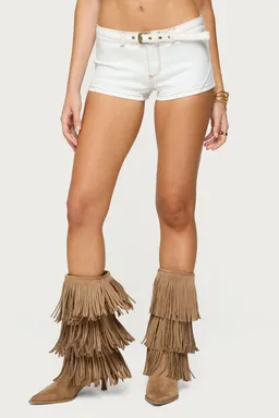 Micro shorts denim tiro bajo de Edikted en Shorts para argentina