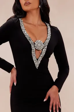 Maxi vestido adornado desiree de Fashion Nova en Vestidos para argentina