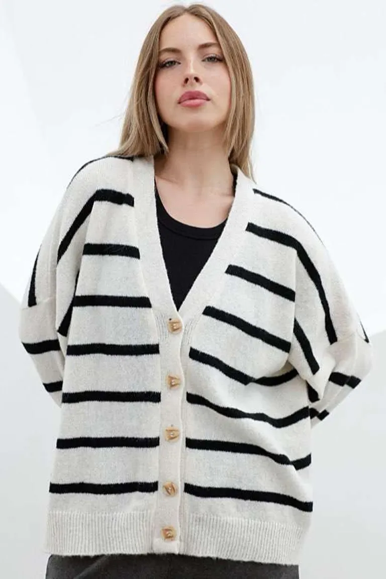 Saco de Frizz Rayado de Hesed en Buzos y Sweaters para argentina