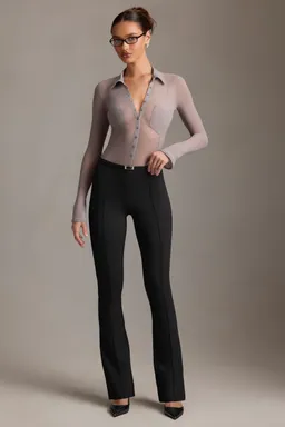 Pantalón acampanado tiro bajo de Oh Polly en Pantalones para argentina
