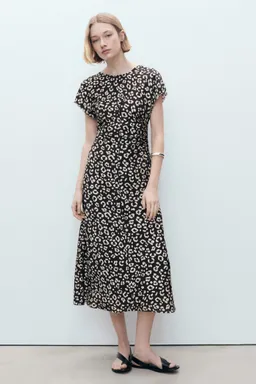 Vestido leopardo deshilachado de Mango en Vestidos para argentina