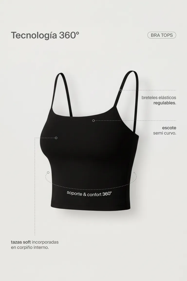 Musculosa de corte anatómico y calce perfecto de Markova en Tops para argentina