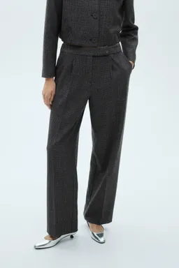 Pantalón recto tweed de Mango en Pantalones para argentina