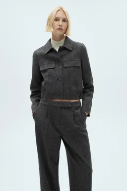 Pantalón recto tweed de Mango en Pantalones para argentina