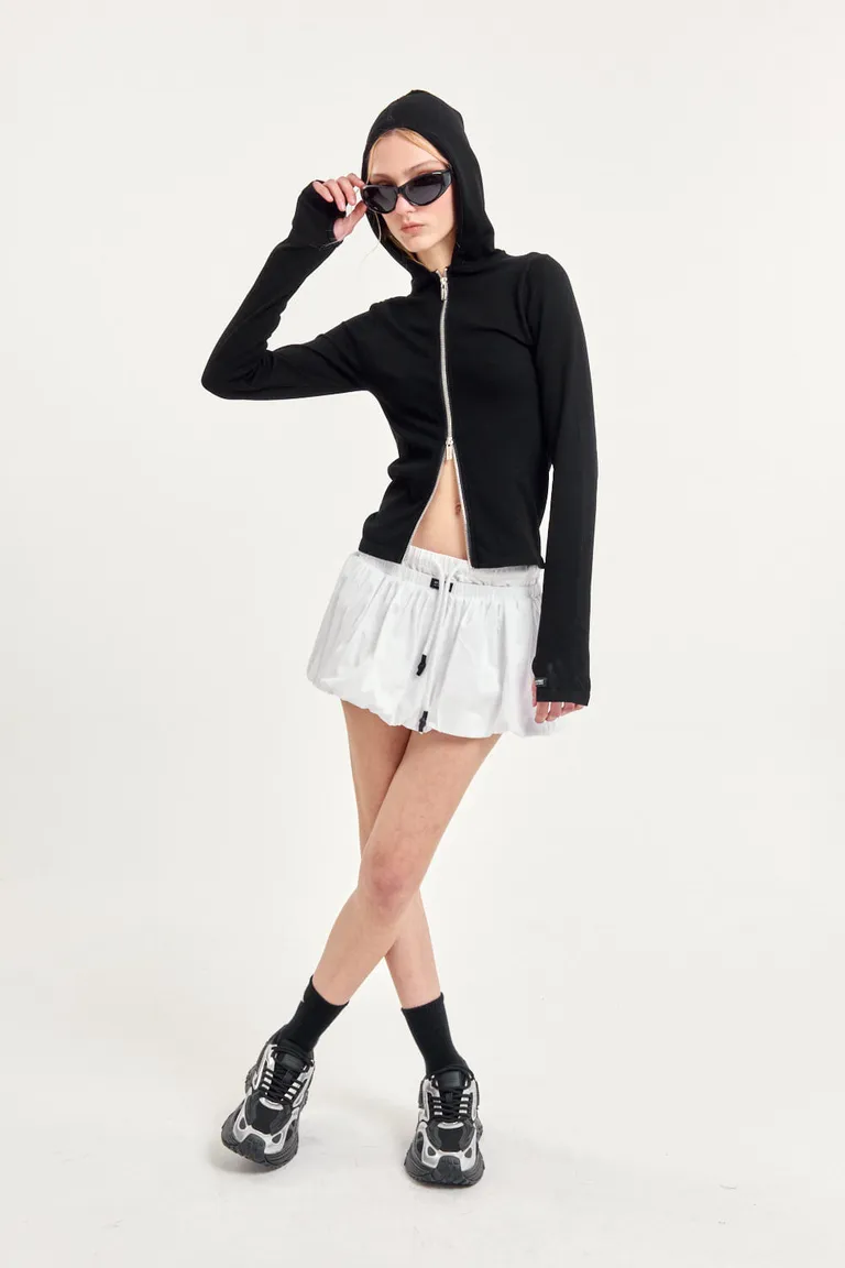 Falda balloon de corte medio con cintura elástica y cordón regulable de 47 Street en Faldas para argentina