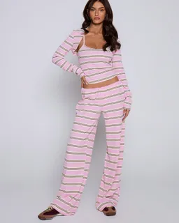 Pantalones rayados de pierna ancha de Musera en Pantalones para argentina