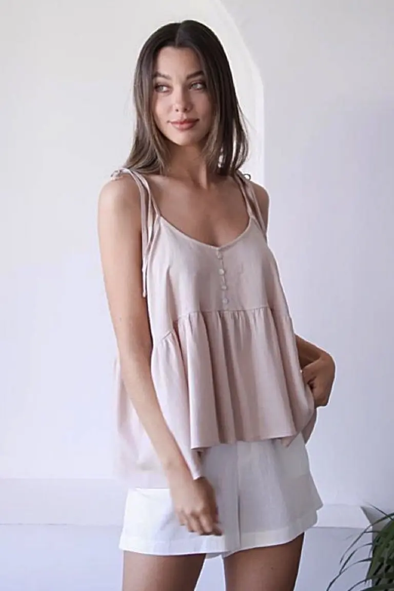 Blusa Bretel Con Vuelo de Hesed en Blusas para argentina