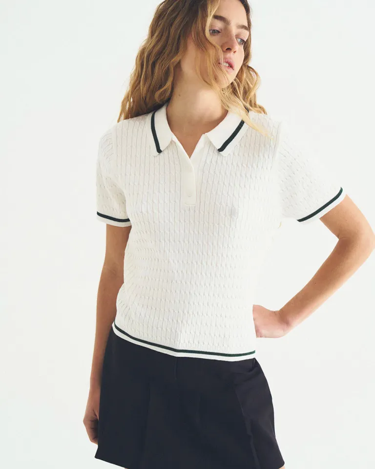 Remera chomba trenzada en diseño exclusivo y premium para mujer de Sky en Remeras para argentina