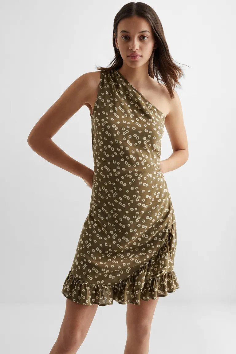 Vestido asimétrico con volantes de Mango Teen en Vestidos para argentina