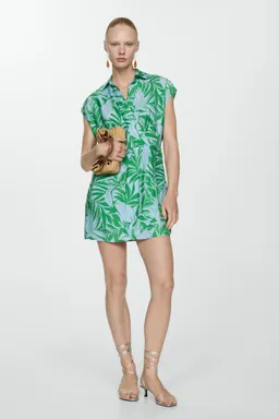 Vestido cruzado estampado de Mango en Vestidos para argentina
