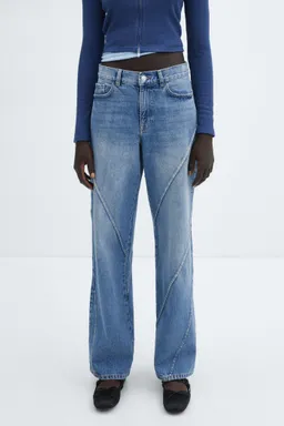 Jeans wideleg con costuras de Mango en Pantalones para argentina