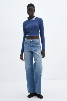 Jeans wideleg con costuras de Mango en Pantalones para argentina